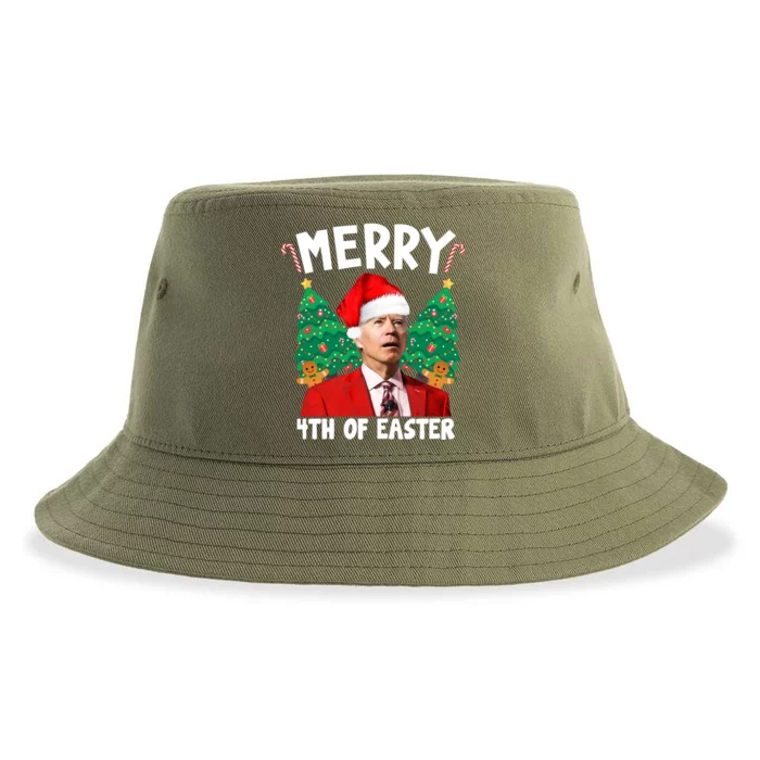 Merry 4th Of Easter Funny Joe Biden Holiday Sustainable Bucket Hat