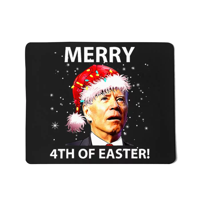 Merry 4th Of Easter Funny Joe Biden Christmas Ugly Sweater Mousepad