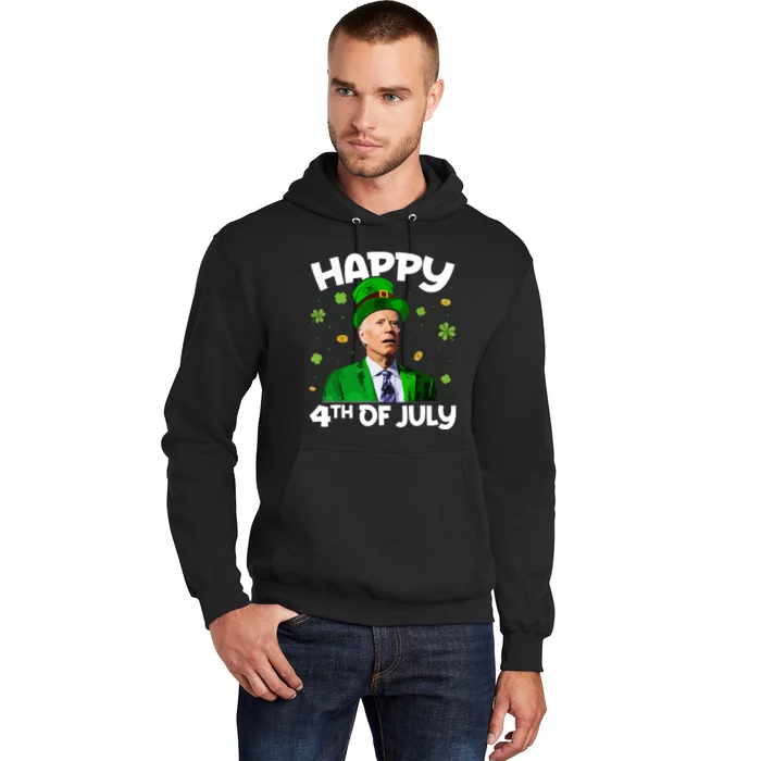 Merry 4th Of St Patricks Day Joe Biden Leprechaun Hat Hoodie