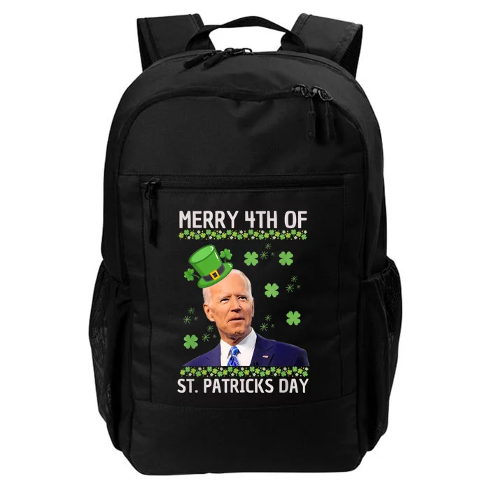 Merry 4th Of St Patricks Day Joe Biden Leprechaun Hat Daily Commute Backpack