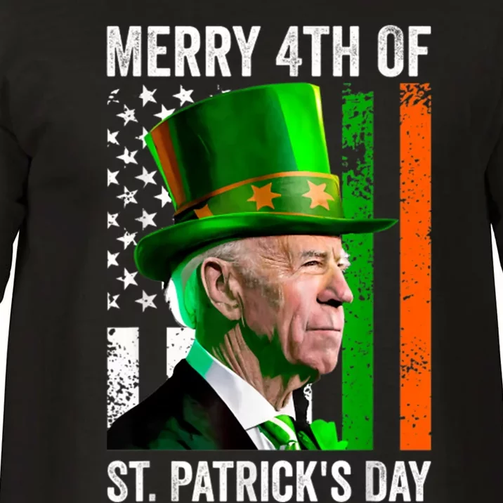 Merry 4th Of St Patricks Day Joe Biden Leprechaun Hat Comfort Colors T-Shirt