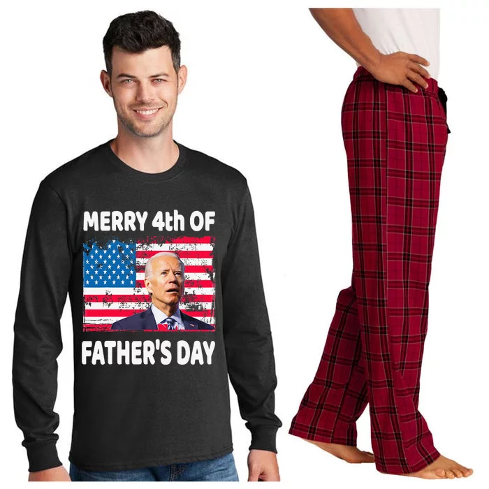 Merry 4th of July Father's Day 4th of July Long Sleeve Pajama Set