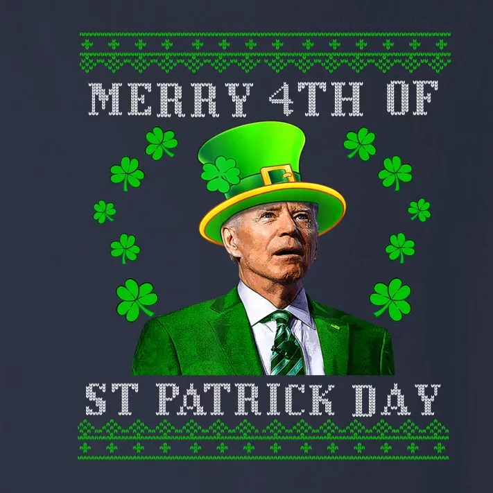 Merry 4th Of St Patrick's Day Funny Joe Biden Toddler Long Sleeve Shirt