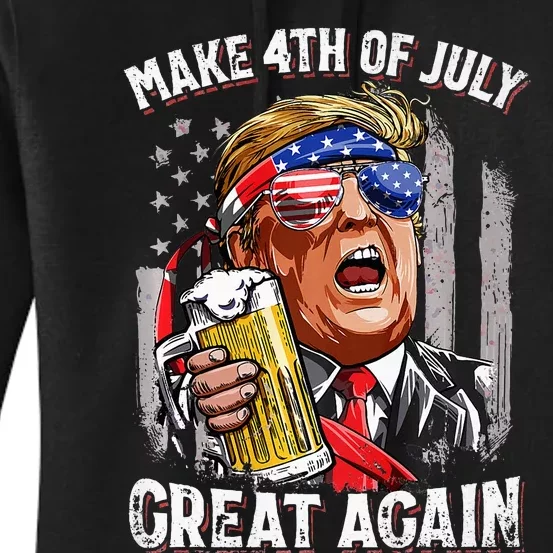 Make 4th Of July Great Again Trump Women's Pullover Hoodie