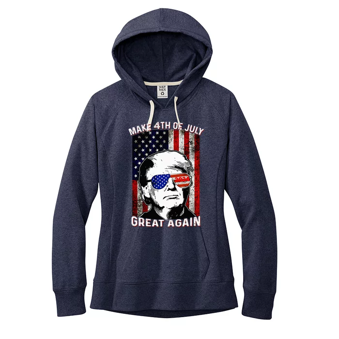 Make 4th Of July Great Again Trump Women's Fleece Hoodie