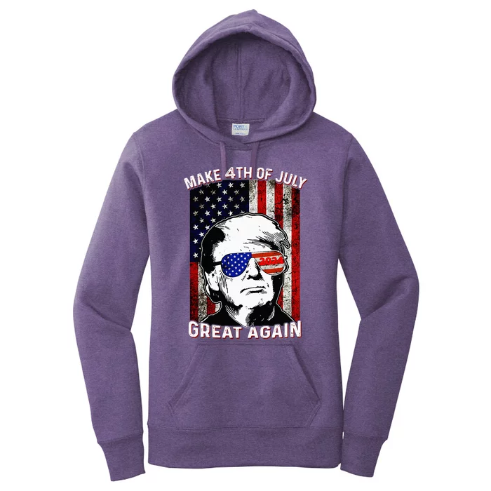 Make 4th Of July Great Again Trump Women's Pullover Hoodie