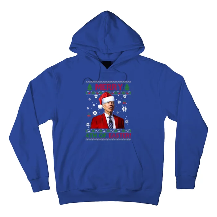 Merry 4th Of Easter Funny Joe Biden Xmas Ugly Sweater Gift Hoodie