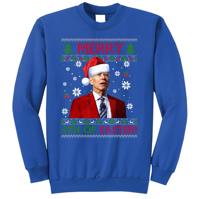 Merry 4th Of Easter Funny Joe Biden Xmas Ugly Sweater Gift Sweatshirt