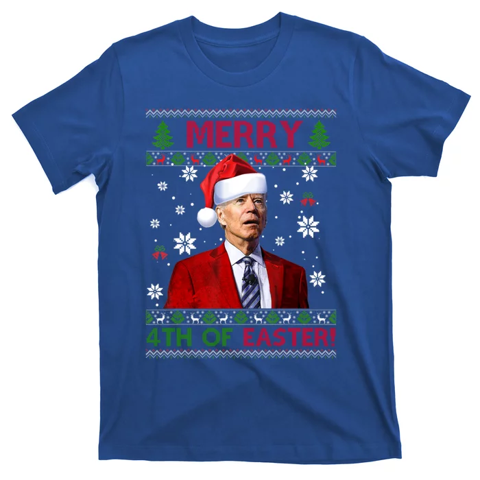 Merry 4th Of Easter Funny Joe Biden Xmas Ugly Sweater Gift T-Shirt