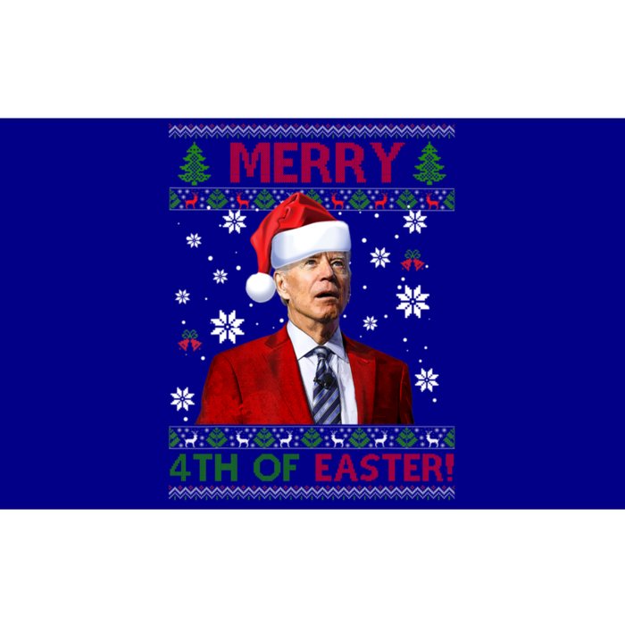 Merry 4th Of Easter Funny Joe Biden Xmas Ugly Sweater Gift Bumper Sticker