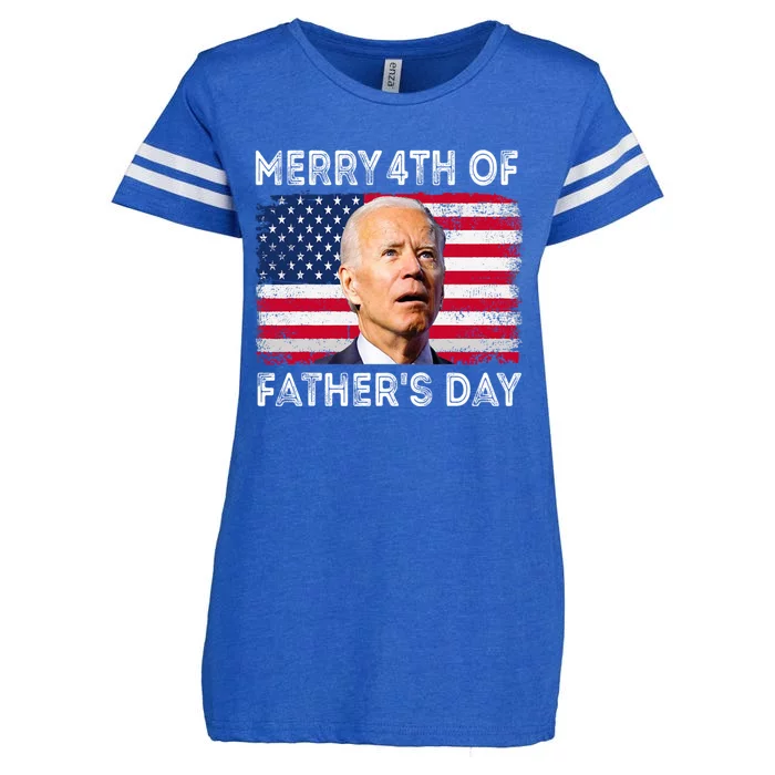 Merry 4th Of July Shirts Fathers Day 4th Of July Enza Ladies Jersey Football T-Shirt