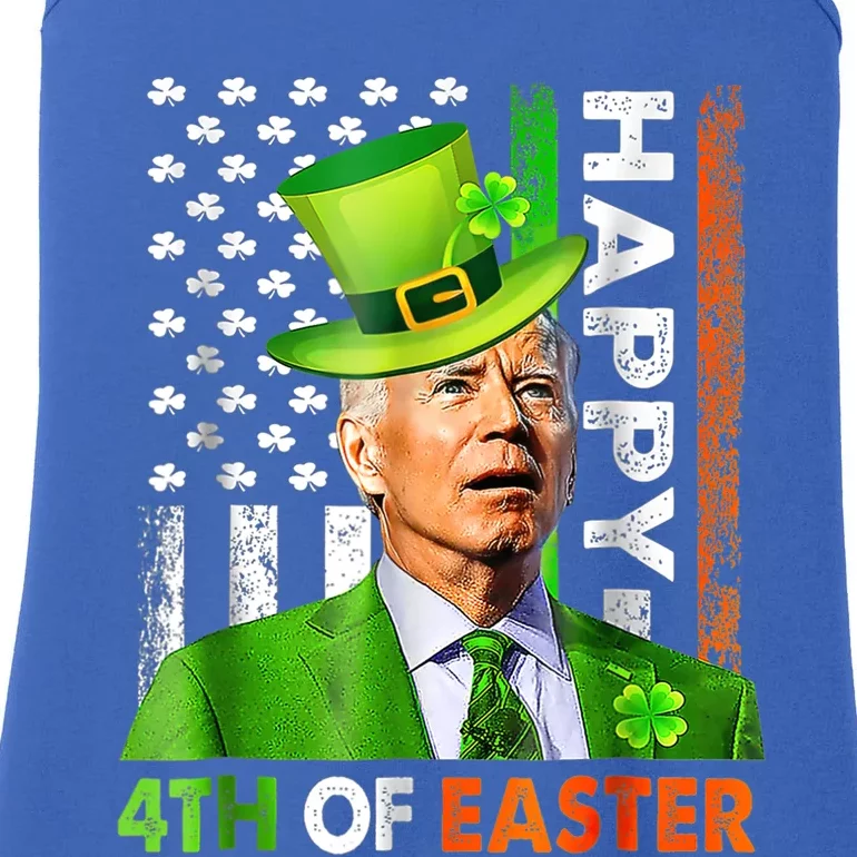 Merry 4th Of St Patricks Day Joe Biden Leprechaun Hat Clover Gift Ladies Essential Tank