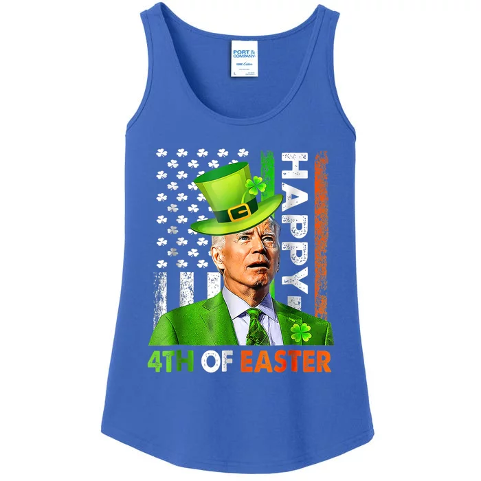 Merry 4th Of St Patricks Day Joe Biden Leprechaun Hat Clover Gift Ladies Essential Tank