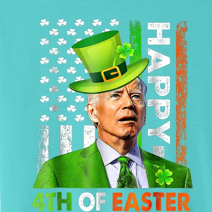 Merry 4th Of St Patricks Day Joe Biden Leprechaun Hat Clover Gift ChromaSoft Performance T-Shirt