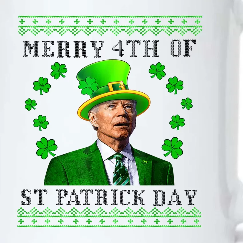 Merry 4th Of St Patrick's Day Funny Joe Biden Gift Black Color Changing Mug