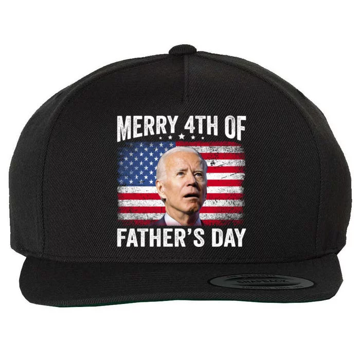 Merry 4th Of July Shirts Fathers Day 4th Of July Wool Snapback Cap