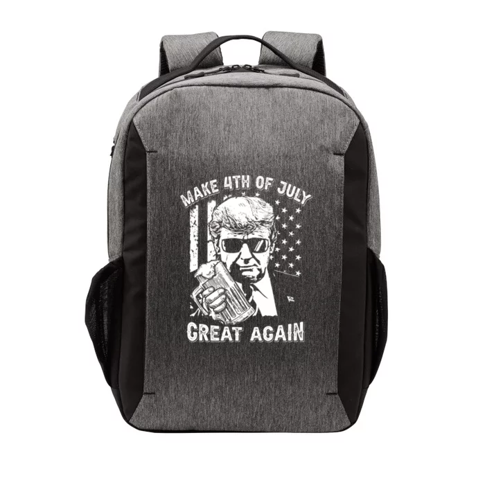 Make 4th Of July Great Again Funny Trump Ing Beer Gift Vector Backpack