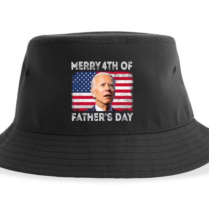 Merry 4th Of July Fathers Day 4th Of July Sustainable Bucket Hat