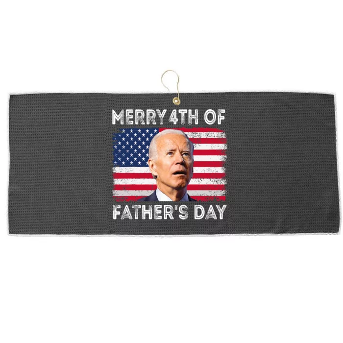 Merry 4th Of July Fathers Day 4th Of July Large Microfiber Waffle Golf Towel