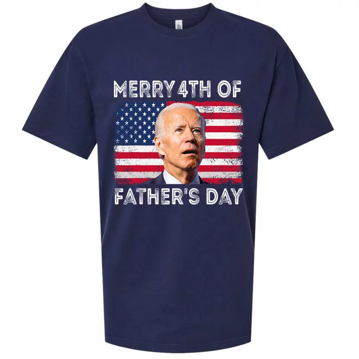 Merry 4th Of July Fathers Day 4th Of July Sueded Cloud Jersey T-Shirt