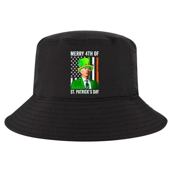 Merry 4th Of St Patrick's Day Joe Biden Leprechaun Hat Cool Comfort Performance Bucket Hat