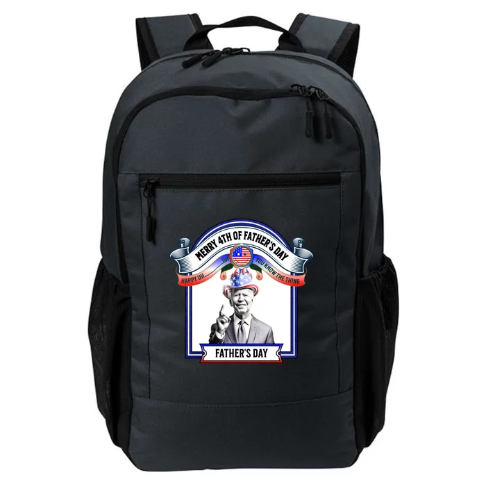 Merry 4th Of FatherS Day Joe Biden Gift Daily Commute Backpack