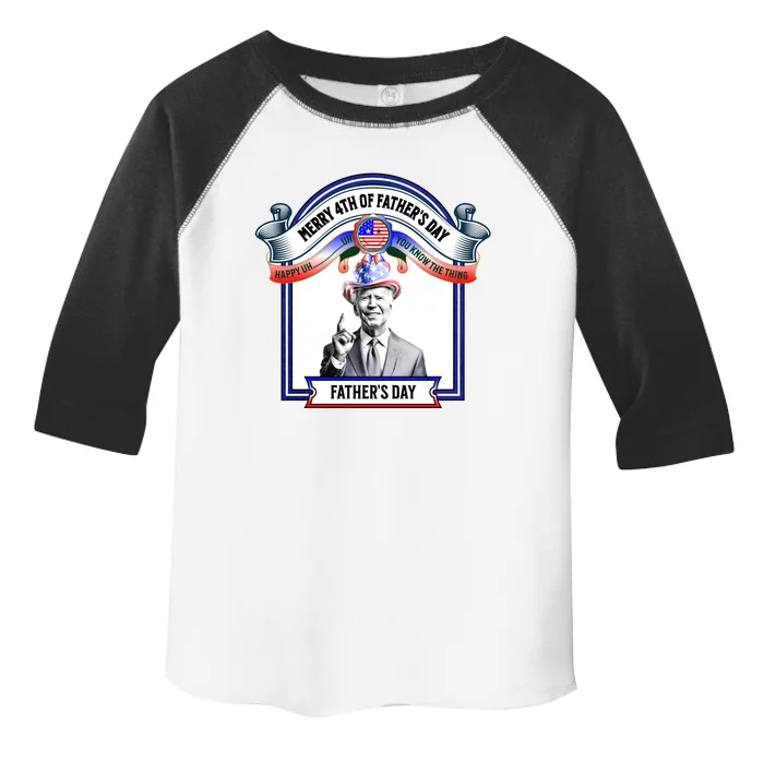 Merry 4th Of FatherS Day Joe Biden Gift Toddler Fine Jersey T-Shirt