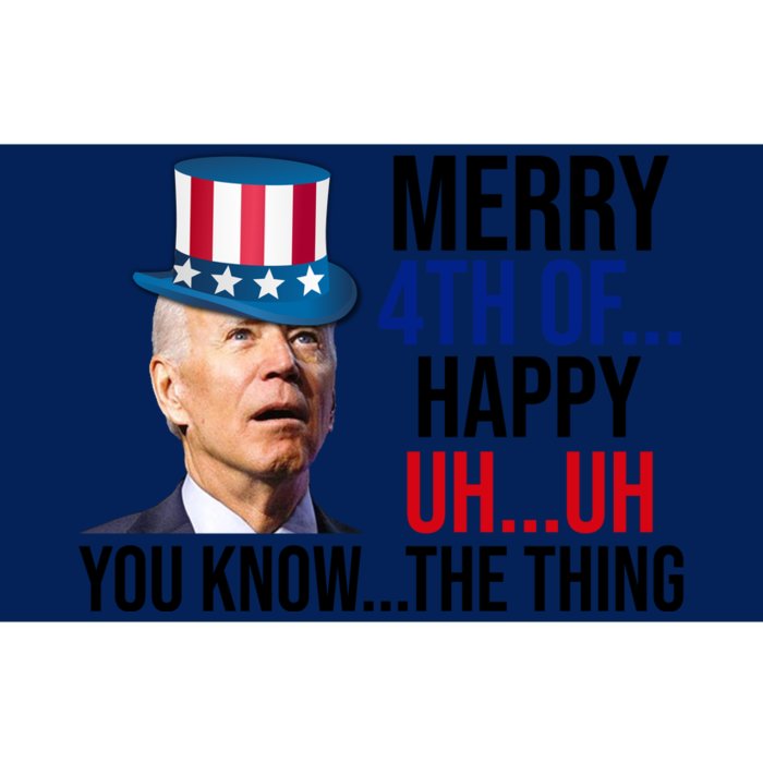 Merry 4th You Know The Thing Funny Confused Joe Biden Bumper Sticker