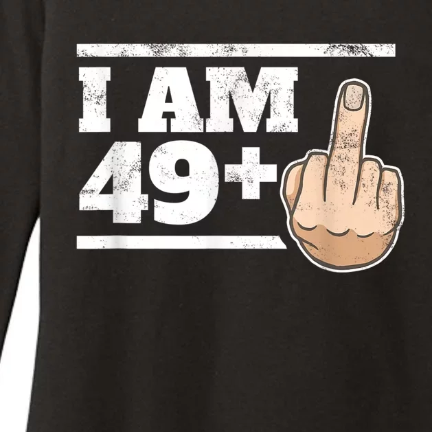 Milestone 50th Birthday - Gag Bday Joke Gift Idea: 49+1 Womens CVC Long Sleeve Shirt