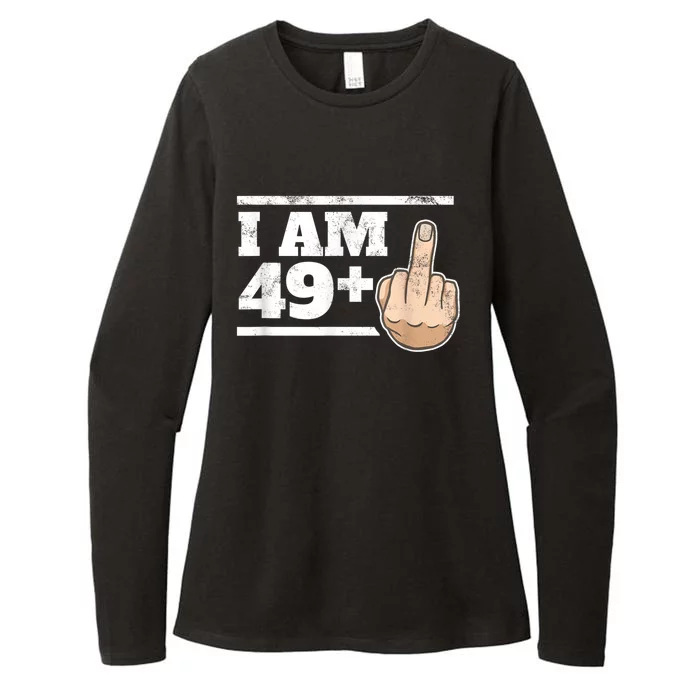 Milestone 50th Birthday - Gag Bday Joke Gift Idea: 49+1 Womens CVC Long Sleeve Shirt