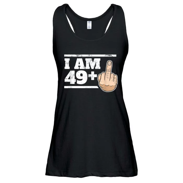 Milestone 50th Birthday - Gag Bday Joke Gift Idea: 49+1 Ladies Essential Flowy Tank