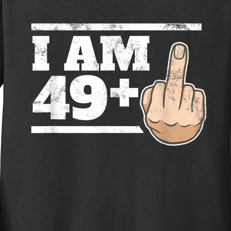 Milestone 50th Birthday - Gag Bday Joke Gift Idea: 49+1 Kids Long Sleeve Shirt