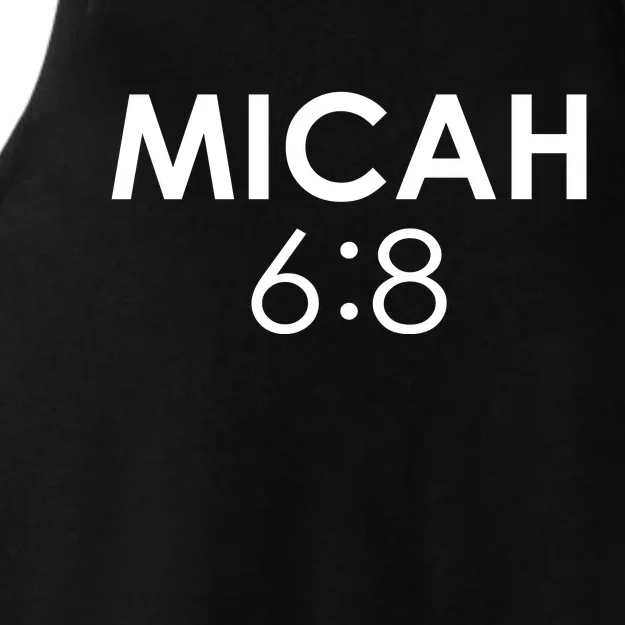 Micah 6:8 Bible Verse Christian Inspirational Catholic Ladies Tri-Blend Wicking Tank