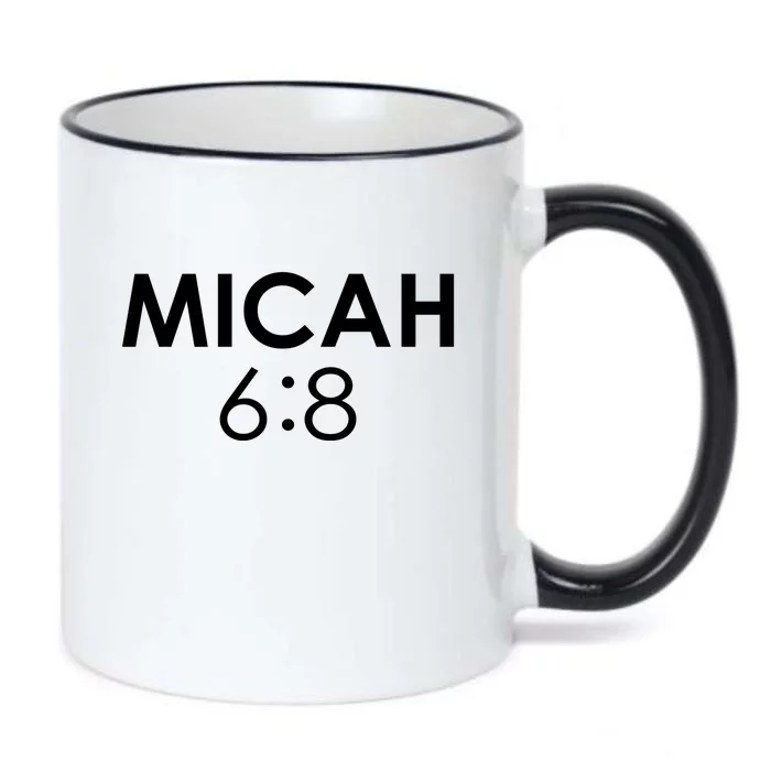 Micah 6:8 Bible Verse Christian Inspirational Catholic Black Color Changing Mug