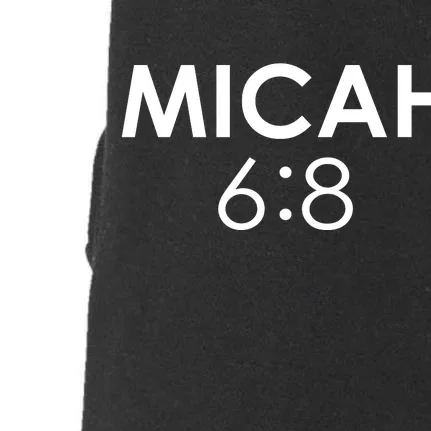 Micah 6:8 Bible Verse Christian Inspirational Catholic Doggie 3-End Fleece Hoodie