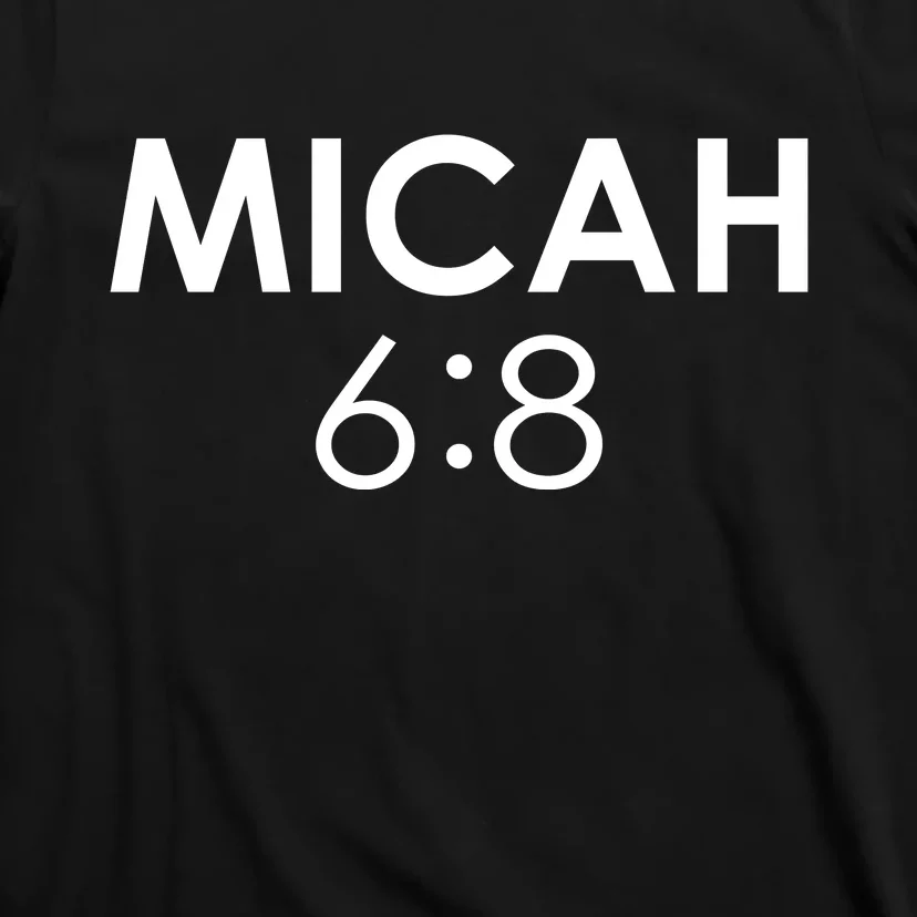 Micah 6:8 Bible Verse Christian Inspirational Catholic T-Shirt