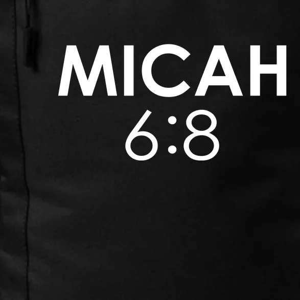 Micah 6:8 Bible Verse Christian Inspirational Catholic Daily Commute Backpack