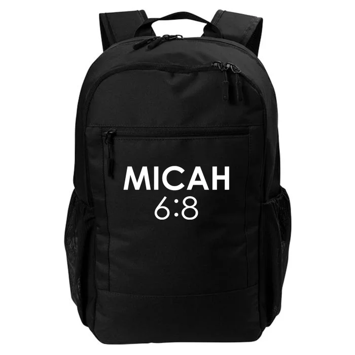 Micah 6:8 Bible Verse Christian Inspirational Catholic Daily Commute Backpack