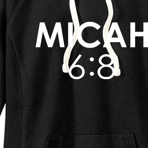 Micah 6:8 Bible Verse Christian Inspirational Catholic Women's Fleece Hoodie