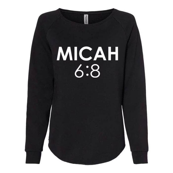 Micah 6:8 Bible Verse Christian Inspirational Catholic Womens California Wash Sweatshirt