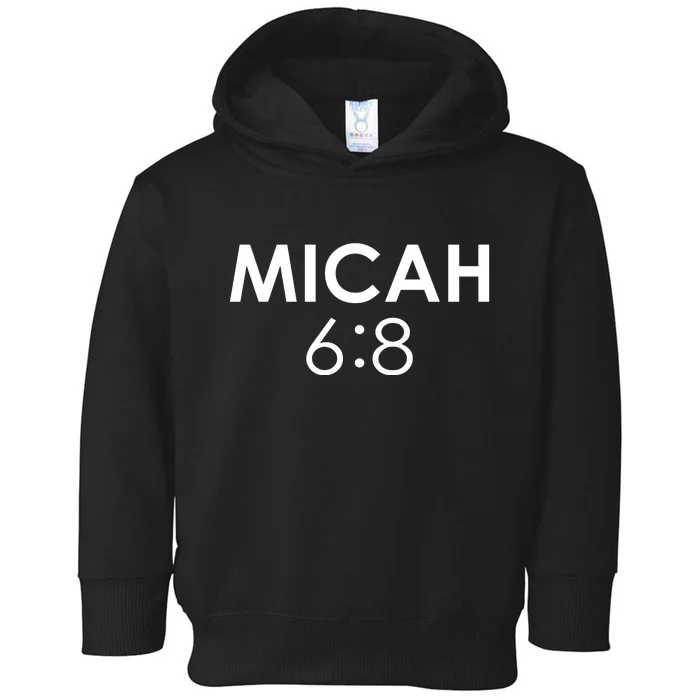 Micah 6:8 Bible Verse Christian Inspirational Catholic Toddler Hoodie