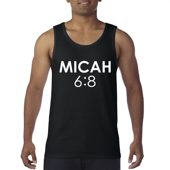 Micah 6:8 Bible Verse Christian Inspirational Catholic Tank Top