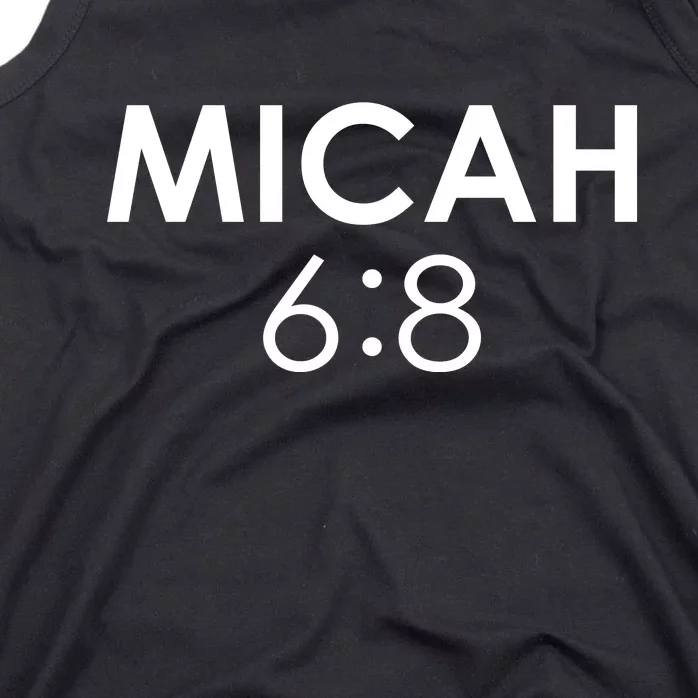 Micah 6:8 Bible Verse Christian Inspirational Catholic Tank Top