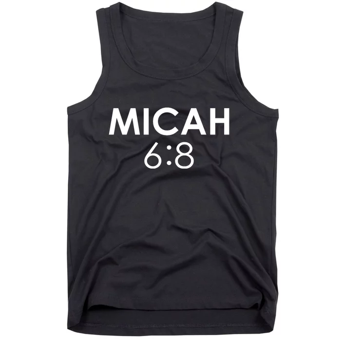 Micah 6:8 Bible Verse Christian Inspirational Catholic Tank Top