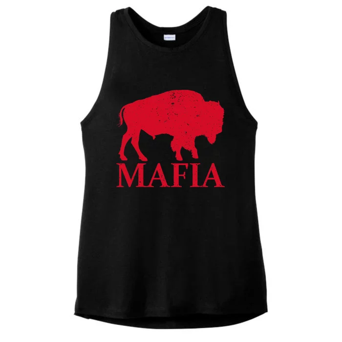 Mafia 716 Buffalo New York Bflo Wny Sport Ladies Tri-Blend Wicking Tank