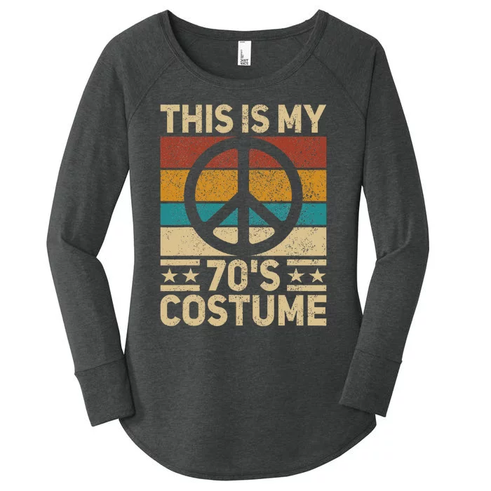 My 70s Costume 70 Style Peace Hippie 70's Disco 1970s Outfit Women's Perfect Tri Tunic Long Sleeve Shirt