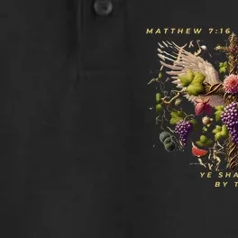 Mathew 7:16 Ye Shall Know Them By Their Fruits Dry Zone Grid Performance Polo