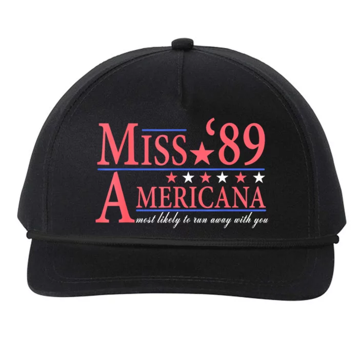 Miss 89 Americana Most Likely To Run Away With You Snapback Five-Panel Rope Hat