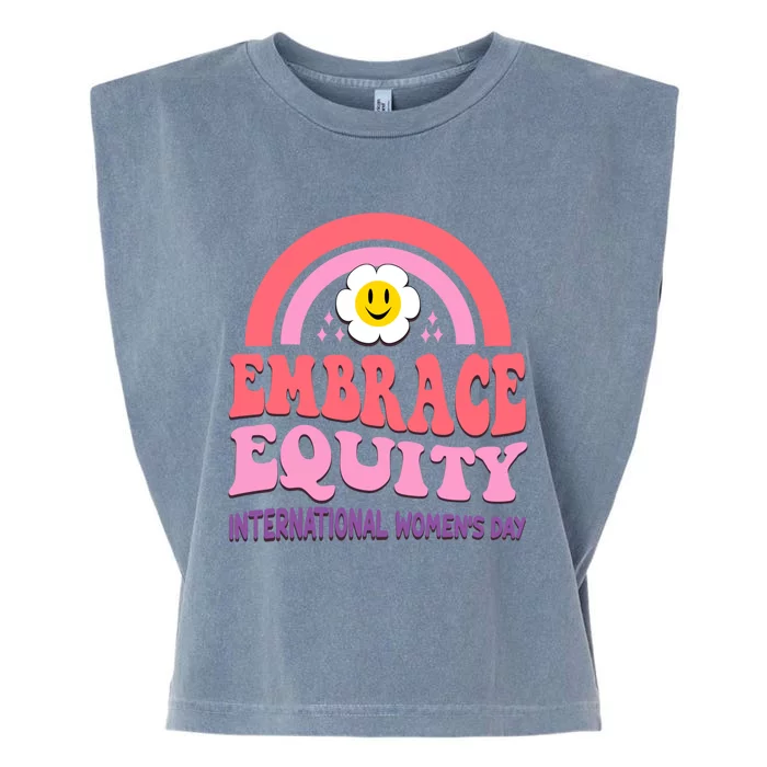 March 8 International Day Embrace Equity Gift Garment-Dyed Women's Muscle Tee