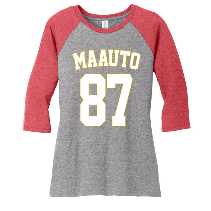 Maauto 87 Women's Tri-Blend 3/4-Sleeve Raglan Shirt